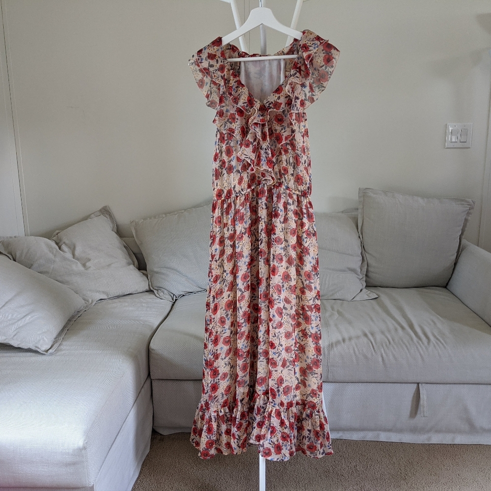 Artka poppy flowers dress L